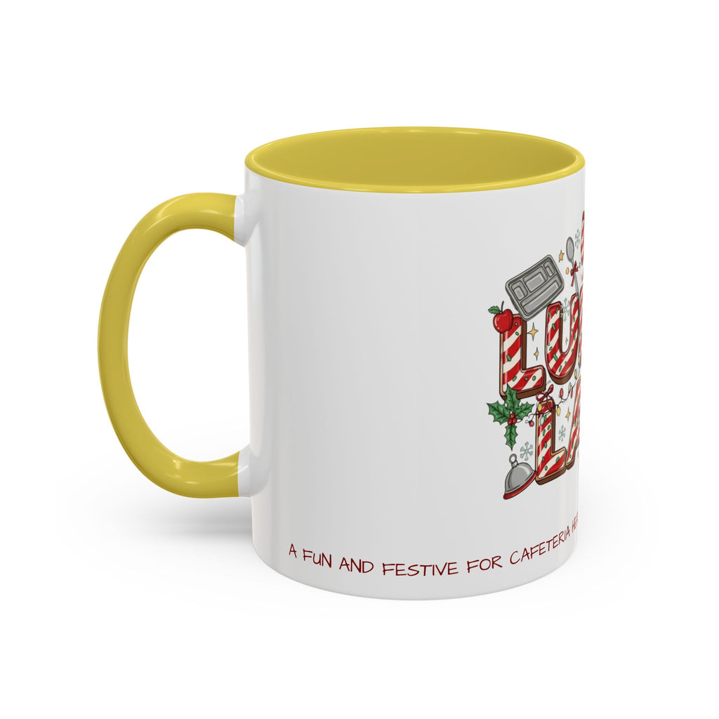 Lunch Lady Mug "Cafeteria Hero Who Feeds the Whole School With Love" | 11oz/15oz Gift  School Staff Christmas Mug Collection