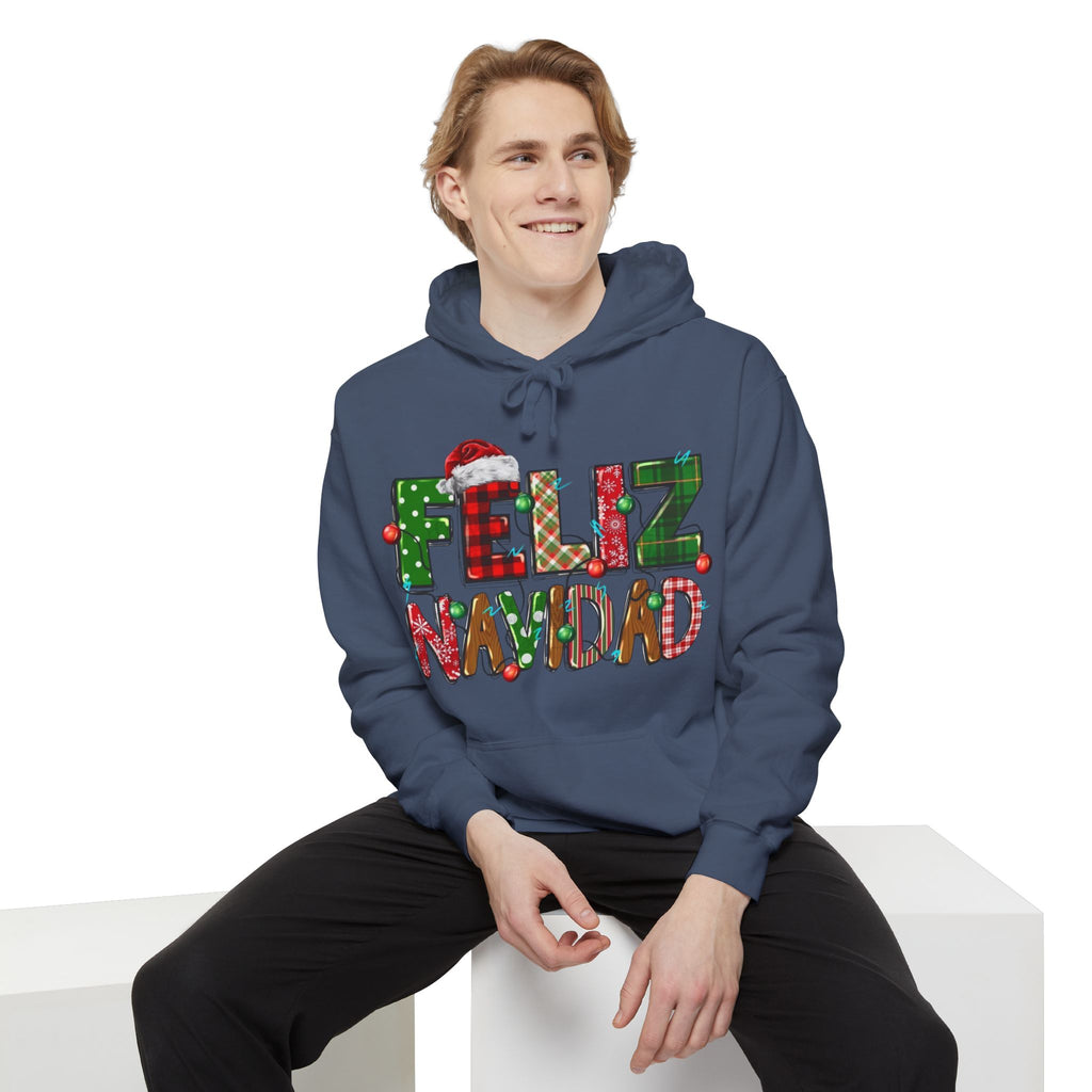 Feliz Navidad Holiday Hoodie  Festive Christmas Hoodie