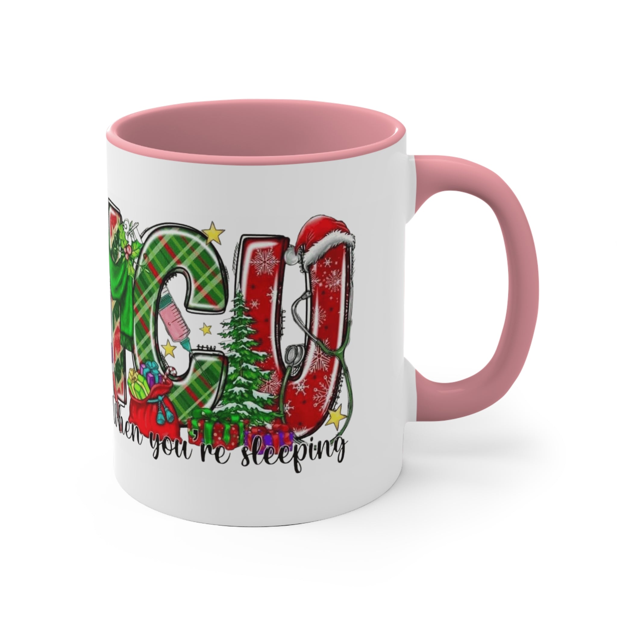 Christmas Joy Accent Mug — Festive 'JOY' Holiday Coffee Cup (11oz)Medical Christmas Mug