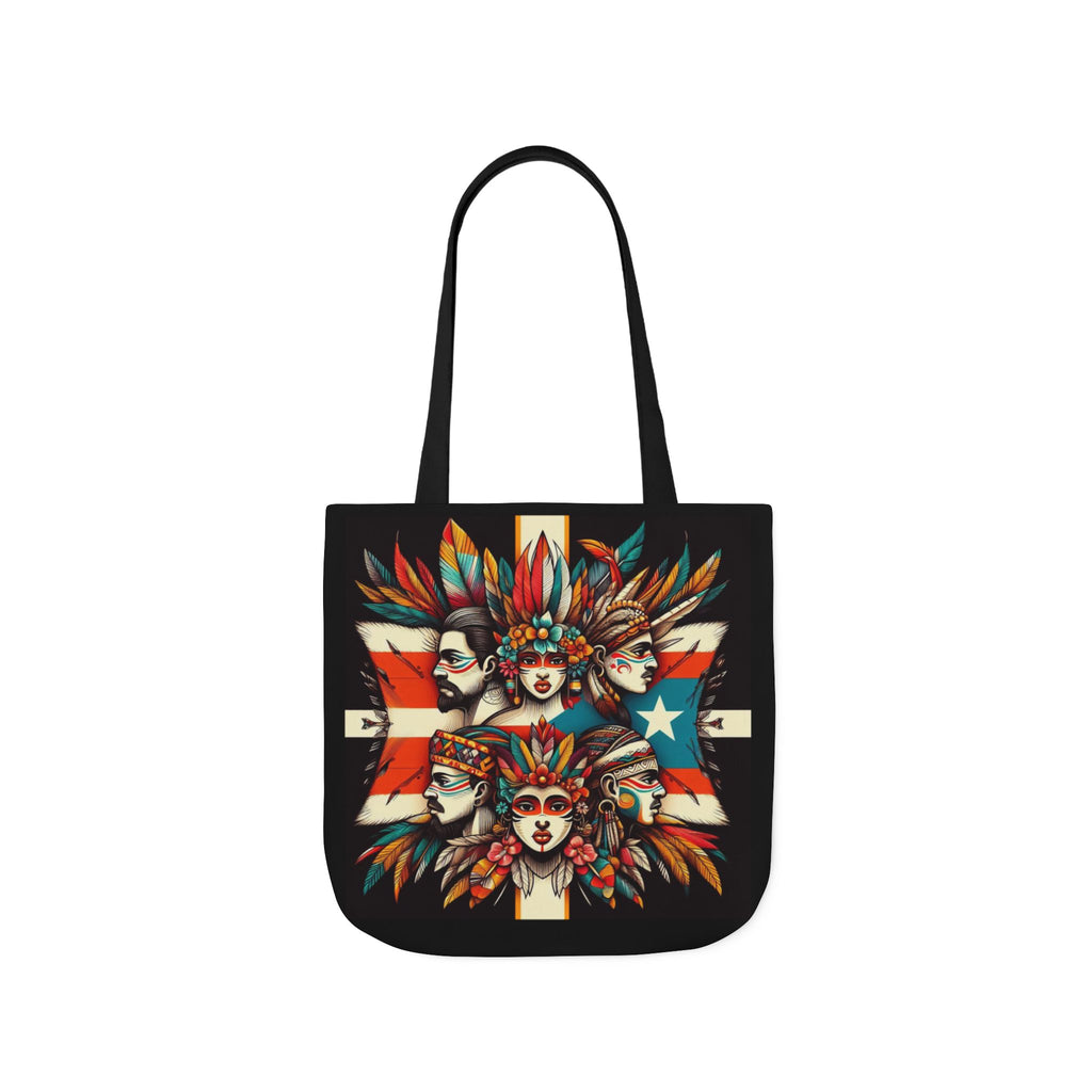 Puerto Rico Canvas Tote Bag, 5-Color Straps