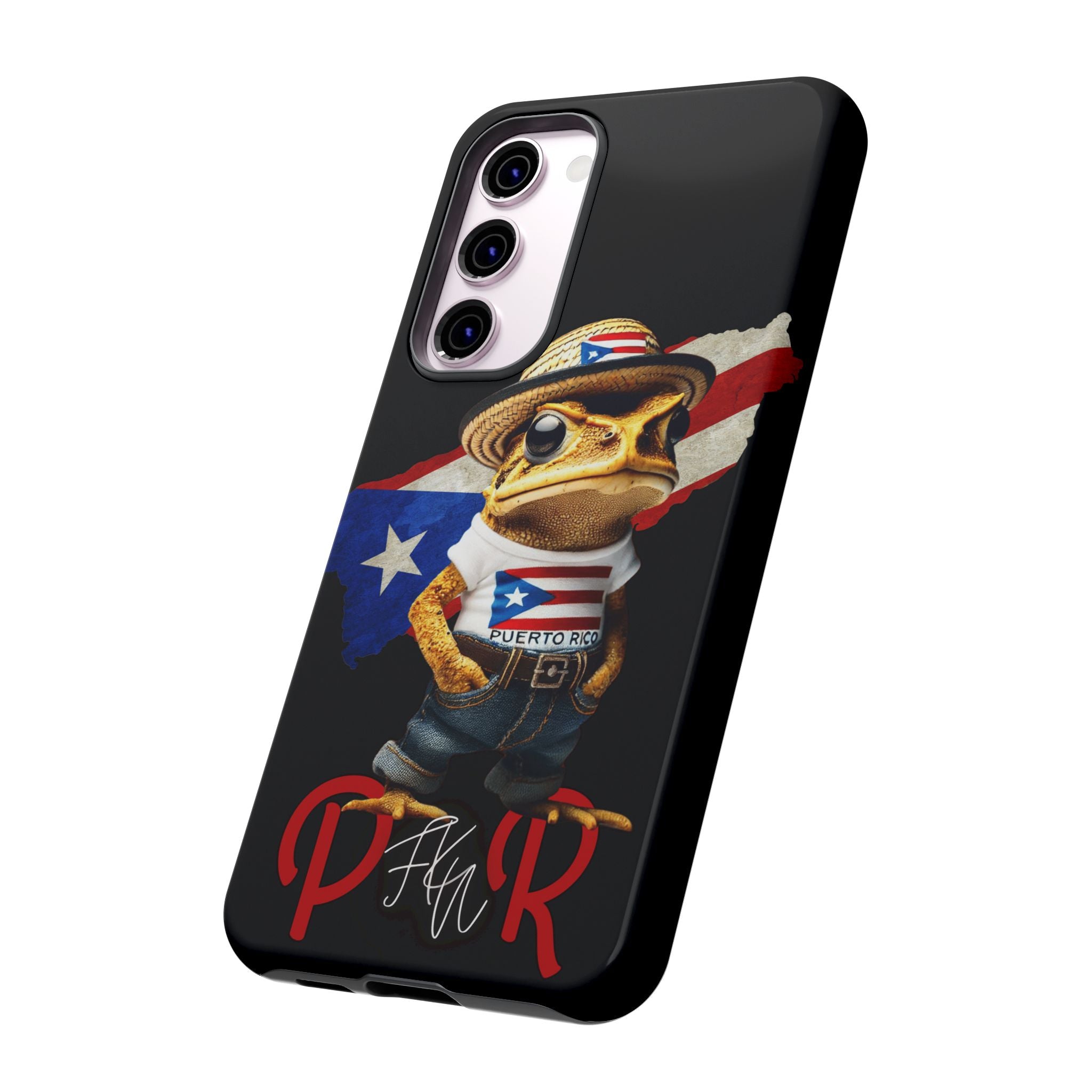 Puerto Rican Frog Tough Phone Case  Puerto Rico Flag Patriotic Protective Case