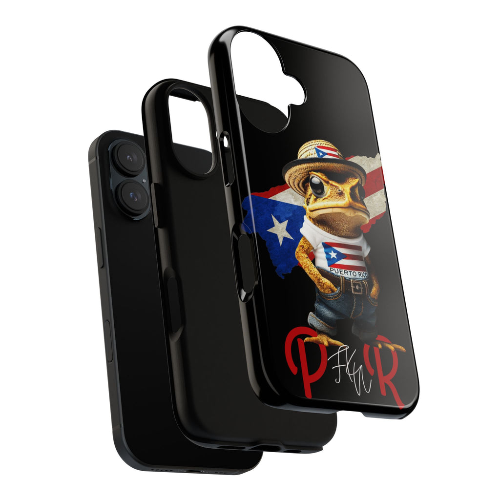 Puerto Rican Frog Tough Phone Case  Puerto Rico Flag Patriotic Protective Case