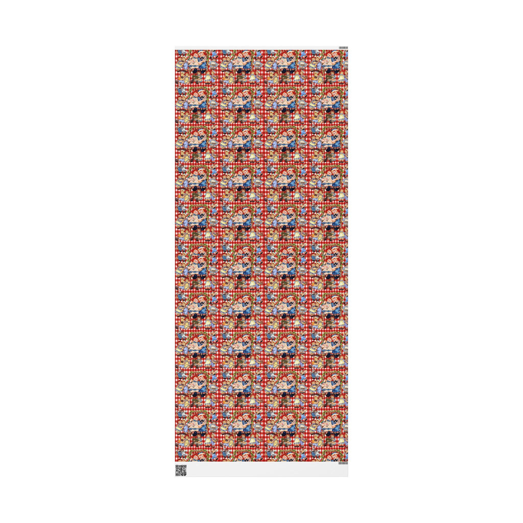 Wrapping Paper Roll — Colorful Picnic Cartoon Pattern (Holiday & Birthday Gift Wrap)