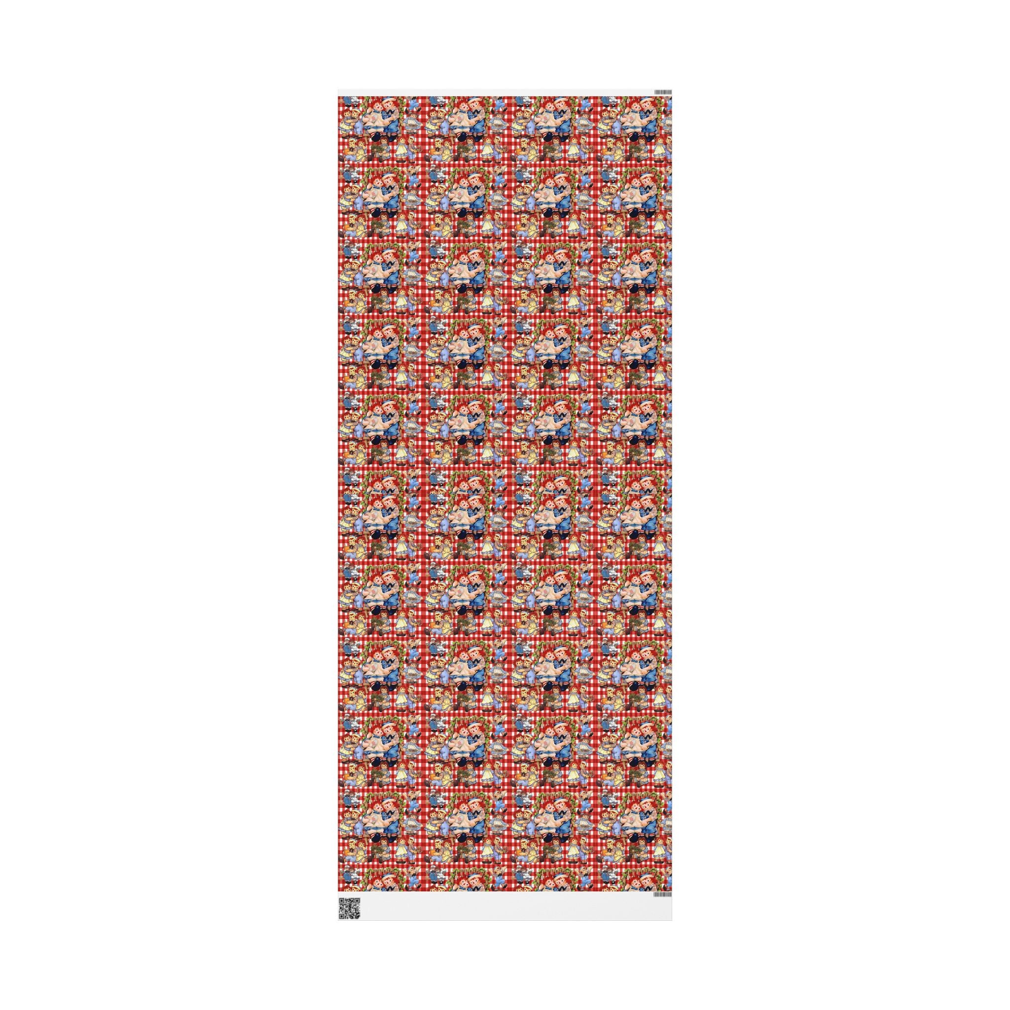 Wrapping Paper Roll — Colorful Picnic Cartoon Pattern (Holiday & Birthday Gift Wrap)