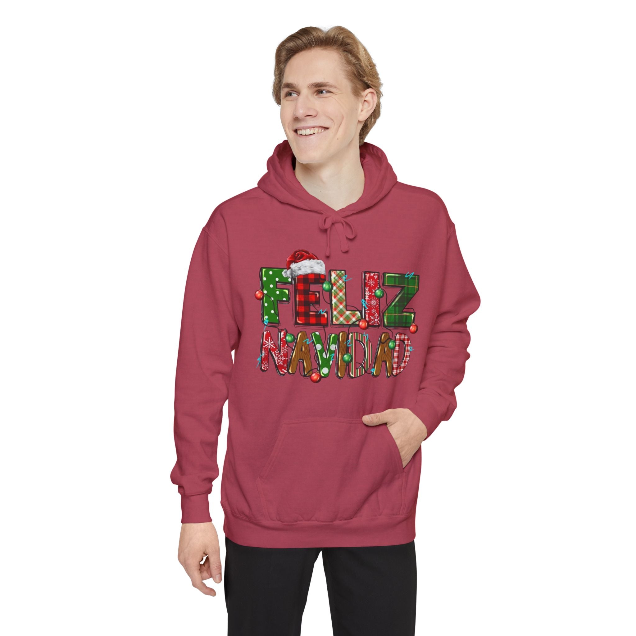 Feliz Navidad Holiday Hoodie  Festive Christmas Hoodie