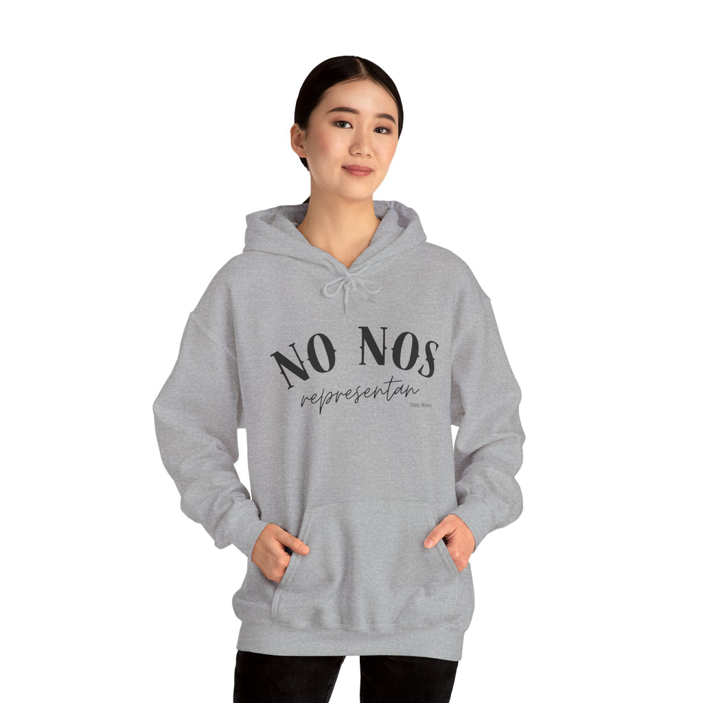 Puerto Rican Pride Hoodie  “No Nos representan” Front & Puñeta Flag Back