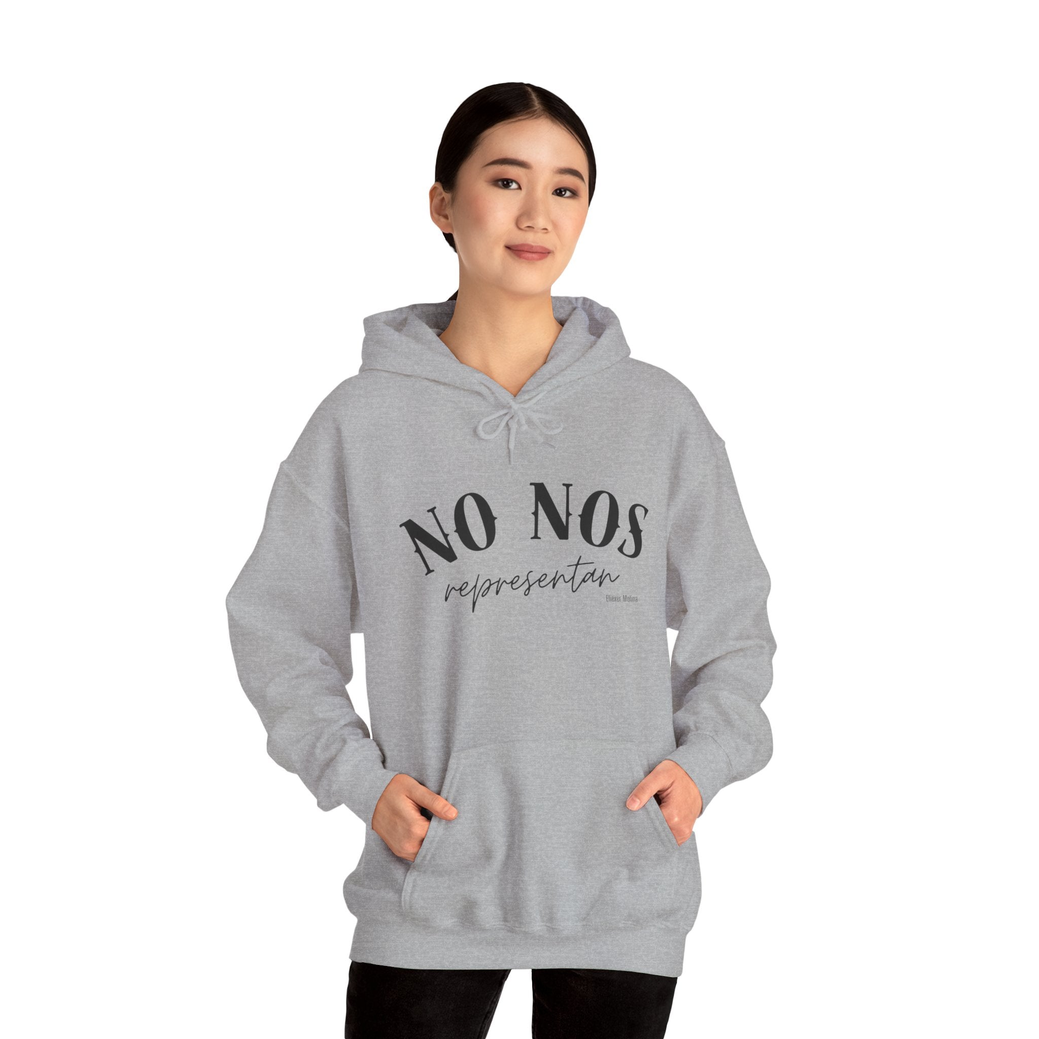 Puerto Rican Pride Hoodie  “No Nos representan” Front & Puñeta Flag Back