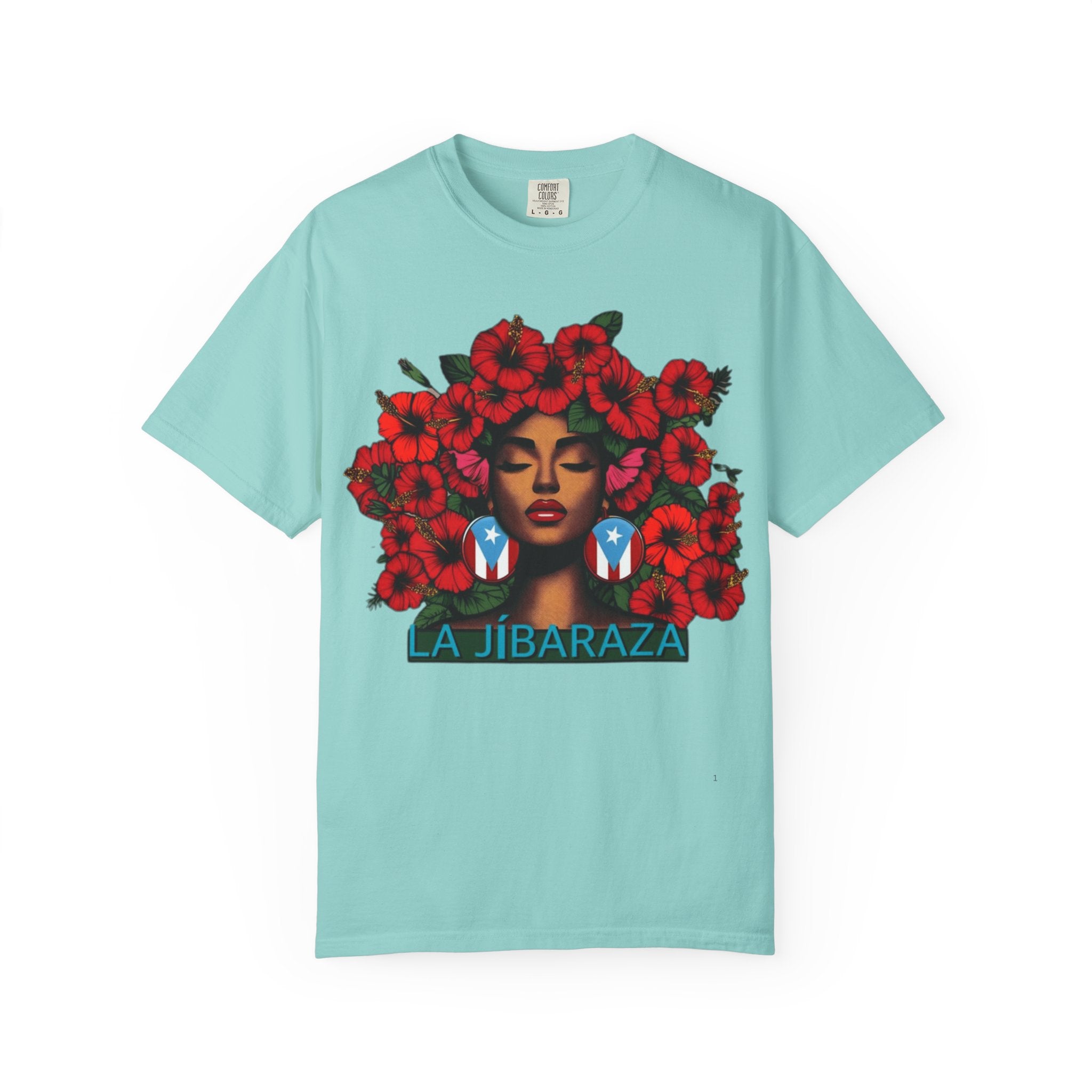 Puerto Rico Navidades T-Shirt — "La Jíbaraza" Floral Puerto Rican Pride Tee
