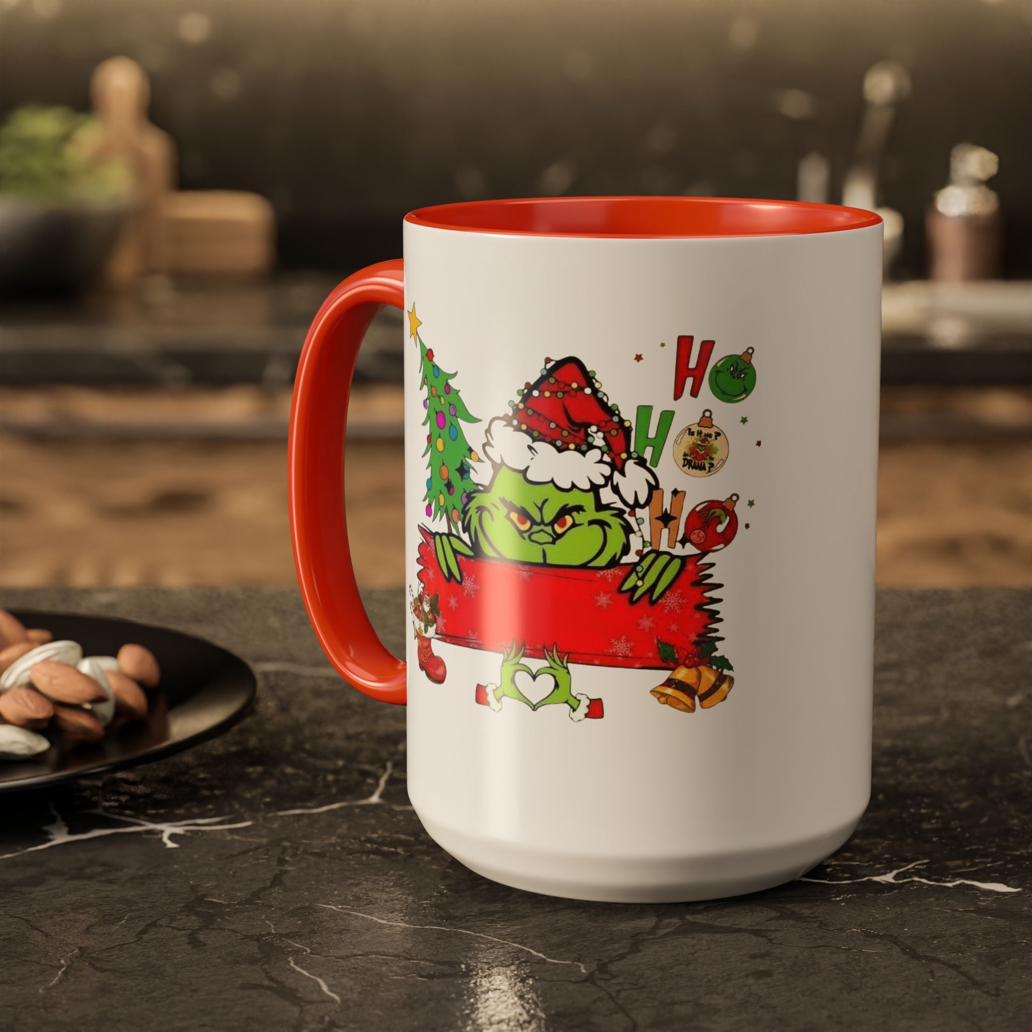 Christmas Grinch Mug (11oz & 15oz)  Funny Holiday Coffee Cup with Grinch Illustration Christmas Mugs Collection!