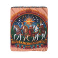 Fleece Sherpa Blanket  'Trulla y Tradición' Three Kings Nativity Throw