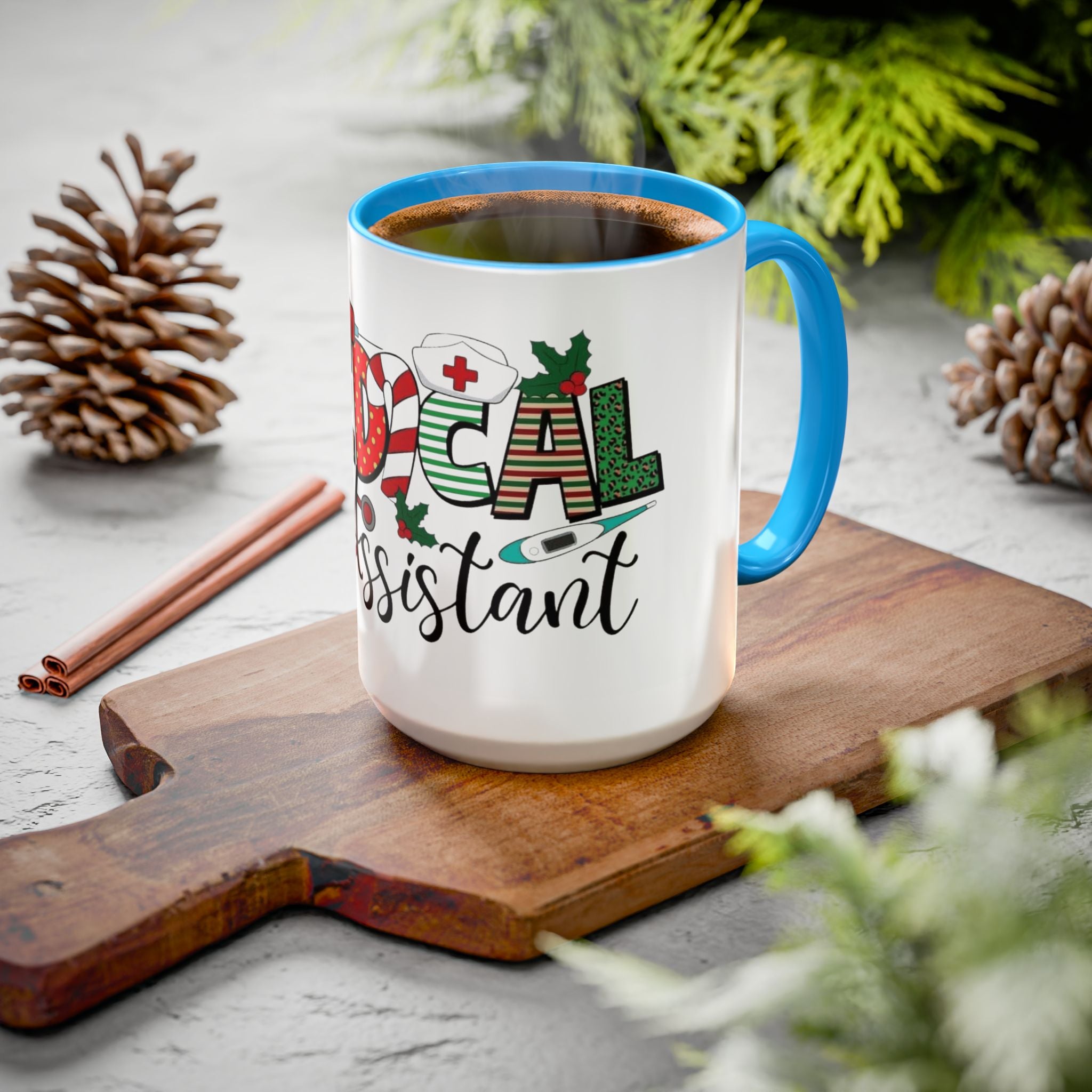 Medical Assistant Christmas Mug — Festive Colorful 11oz/15oz Coffee Cup Medical Christmas Mug