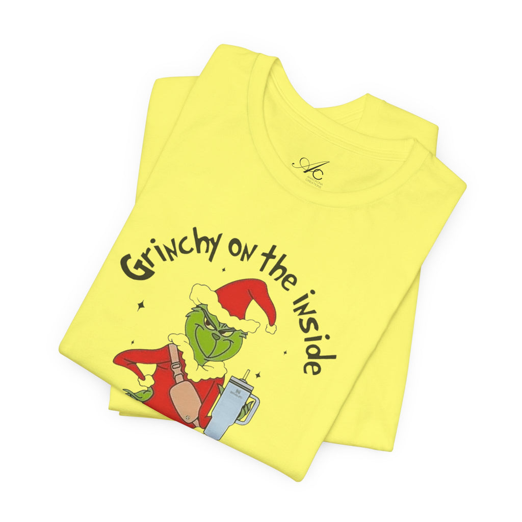 Grinch-Inspired Holiday Tee: 'Grinchy on the Inside, Boogie on the Outside'