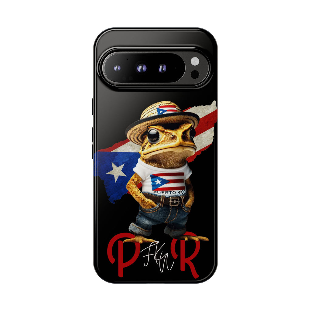 Puerto Rican Frog Tough Phone Case  Puerto Rico Flag Patriotic Protective Case