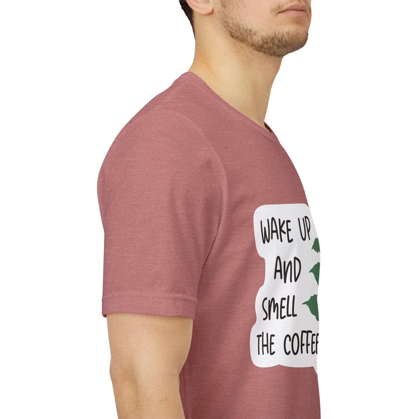 Wake Up and Smell the Coffee Tee  Coffee Plant Graphic T-Shirt