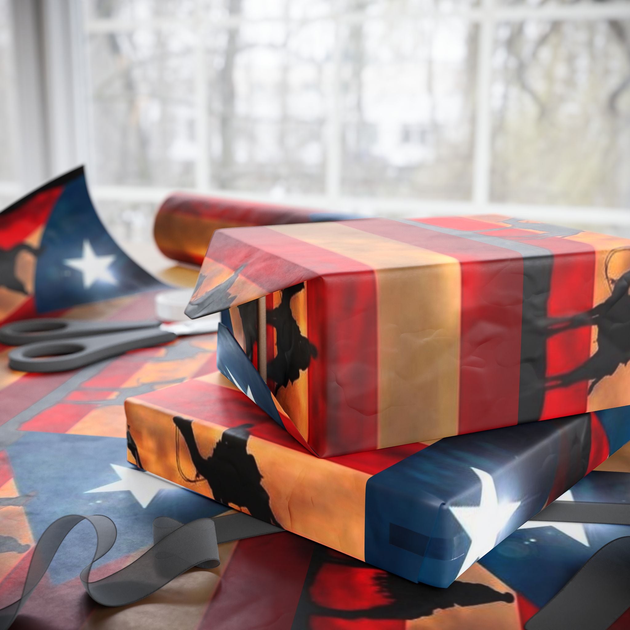 Navidad en Puerto Rico Wrapping Paper – Festive Boricua Holiday Gift Wrap 🇵🇷🎄