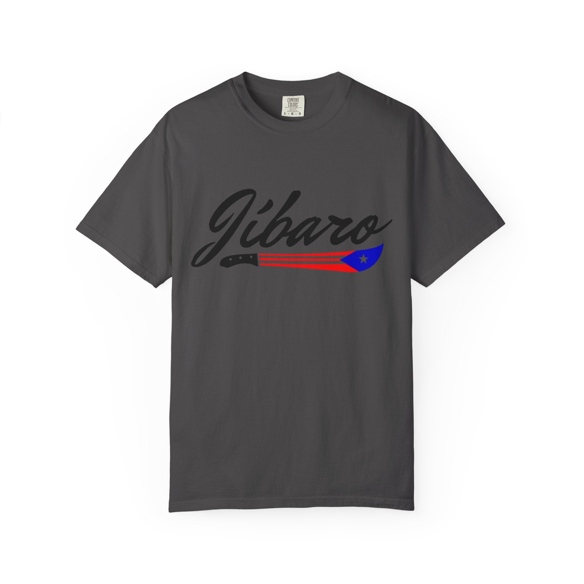 T-Shirt  "Jíbaro" Puerto Rican Heritage Tee (Back Machete  Sombrero de Paja Design) Puerto Rico’s Navidades