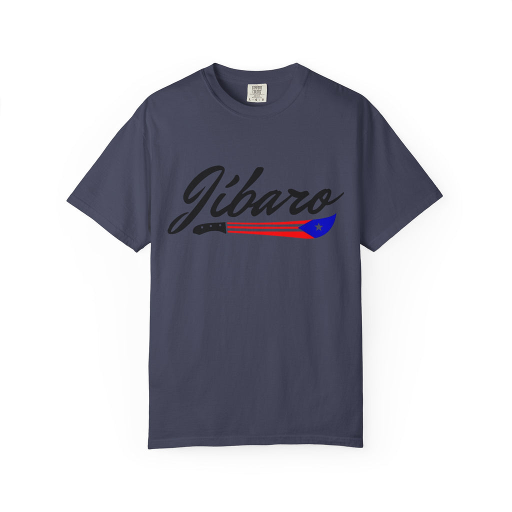 T-Shirt  "Jíbaro" Puerto Rican Heritage Tee (Back Machete  Sombrero de Paja Design) Puerto Rico’s Navidades