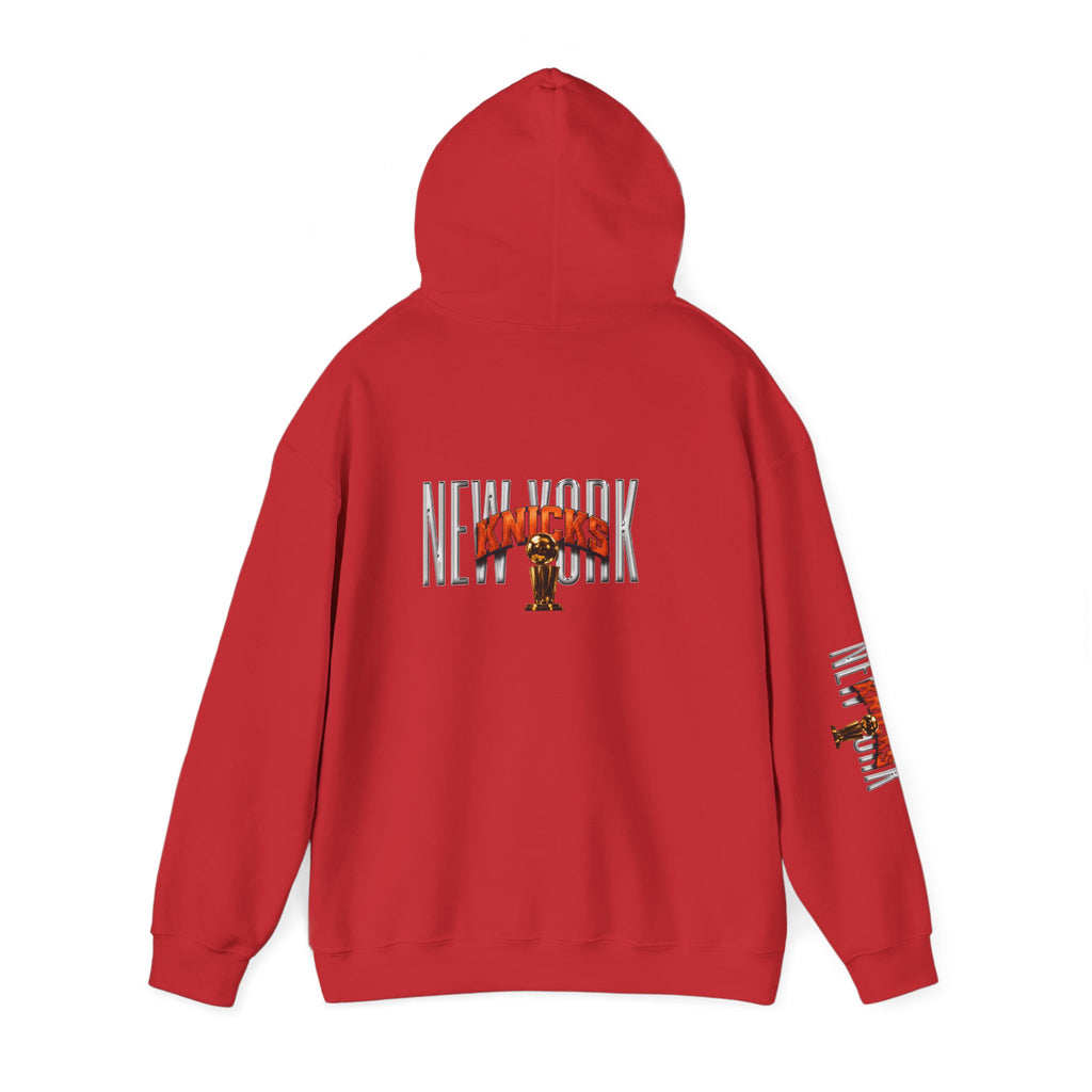 NY-K Retro Player Collage Hoodie — Basketball Fan Sweatshirt