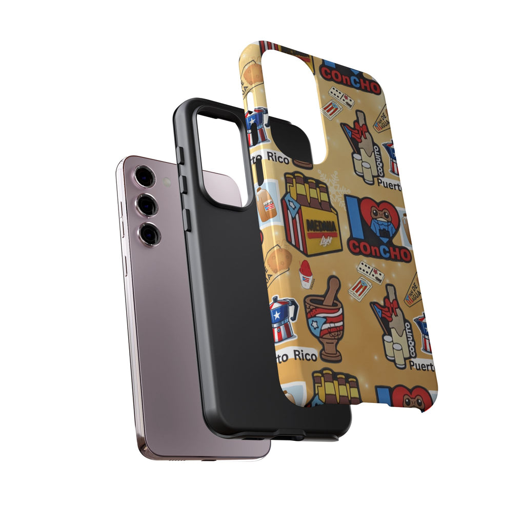 Puerto Rico Sticker Collage Tough Case  ‘I  Concho’ Pattern Phone Case