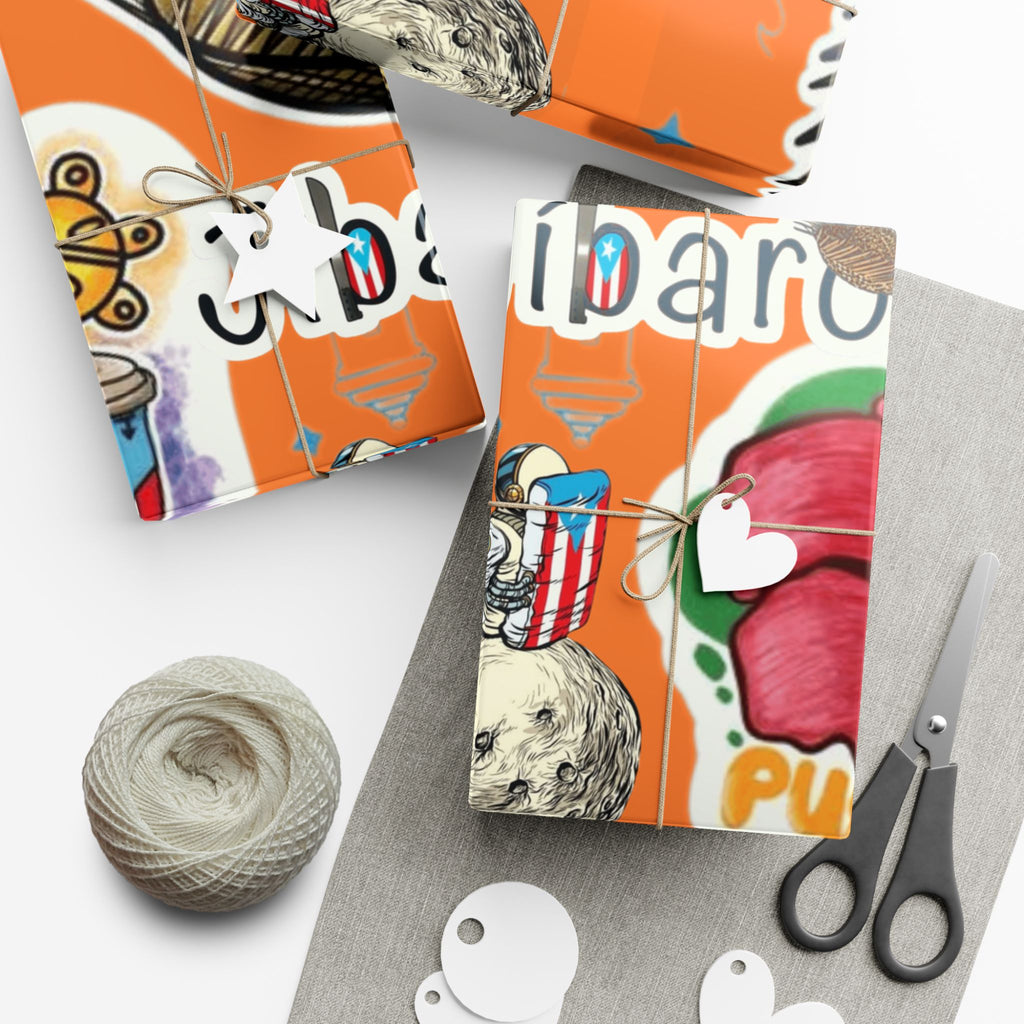 Puerto Rico Wrapping Paper Cultural Gift Wrap Boricua Heritage Design Holiday & Celebration Gift Packaging Festive Gift Wrap Papers