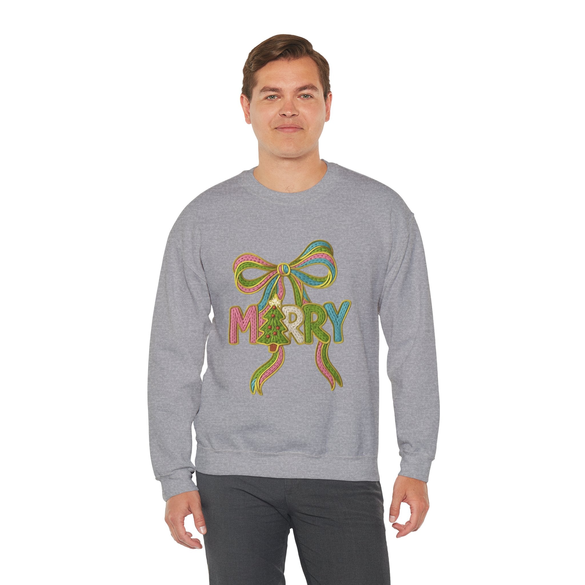 Festive Holiday Designs and Quotes Candy Christmas Tree Sweatshirt — Holiday Candyland Crewneck