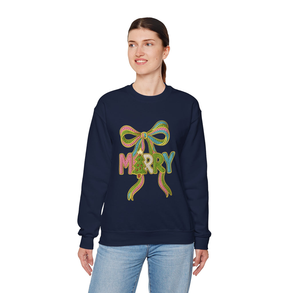 Festive Holiday Designs and Quotes Candy Christmas Tree Sweatshirt — Holiday Candyland Crewneck