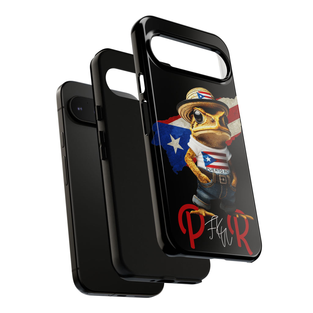Puerto Rican Frog Tough Phone Case  Puerto Rico Flag Patriotic Protective Case