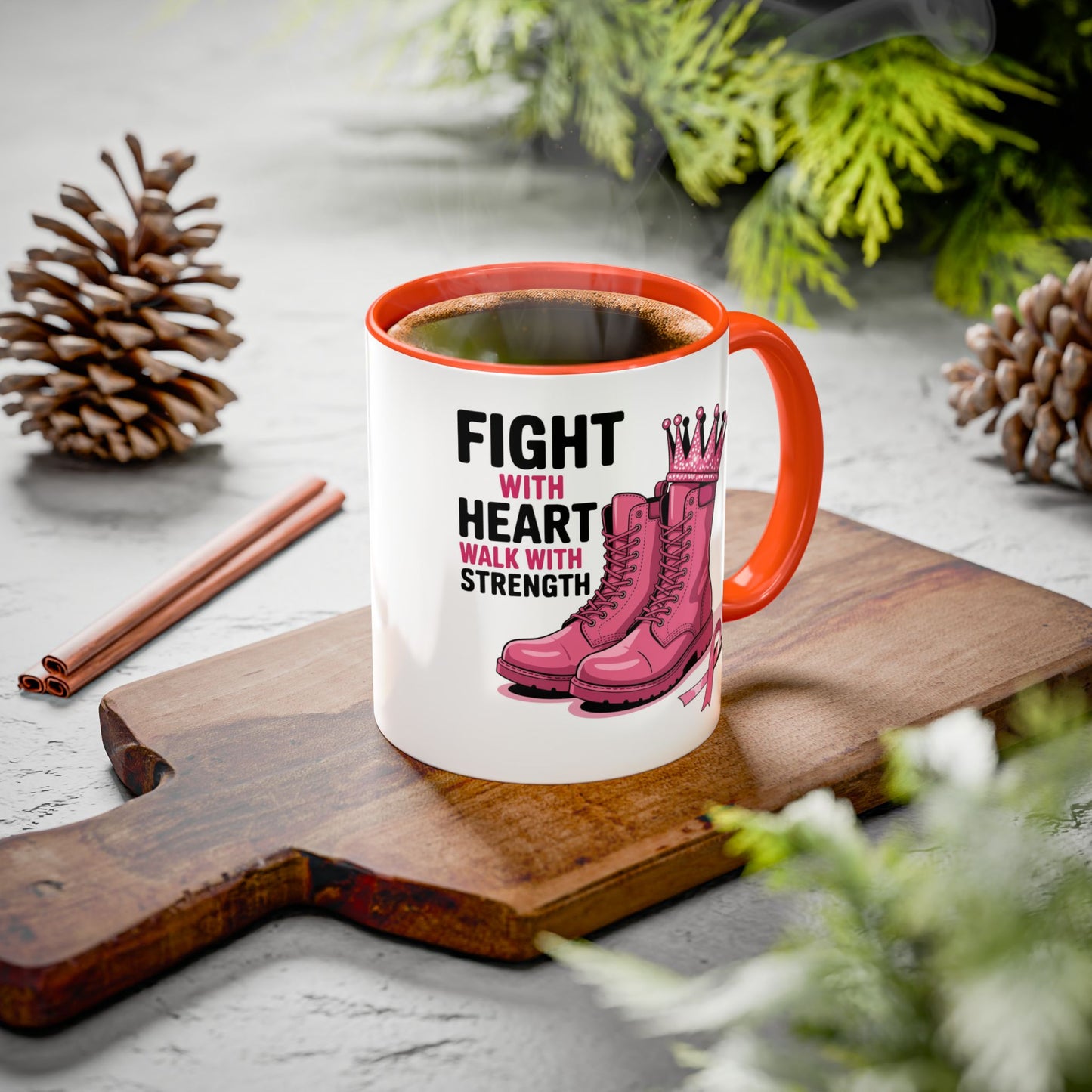 You Beat It! Cancer Survivor Mug | Motivational Gift for Her or Him | Warrior Mug