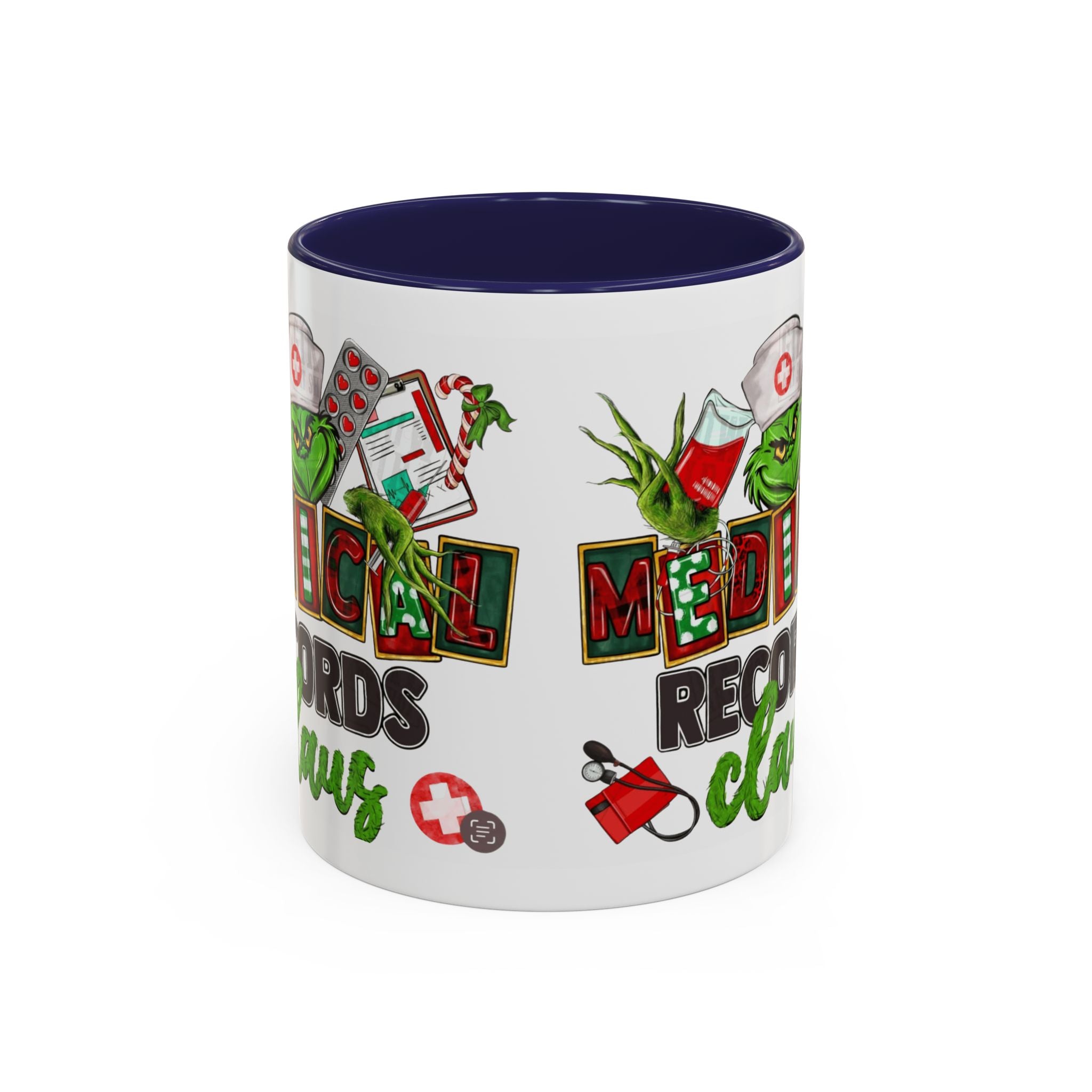 Medical Records Claus Coffee Mug — Funny Holiday Nurse & Medical Staff Gift (11/15oz) Medical Christmas Mug,