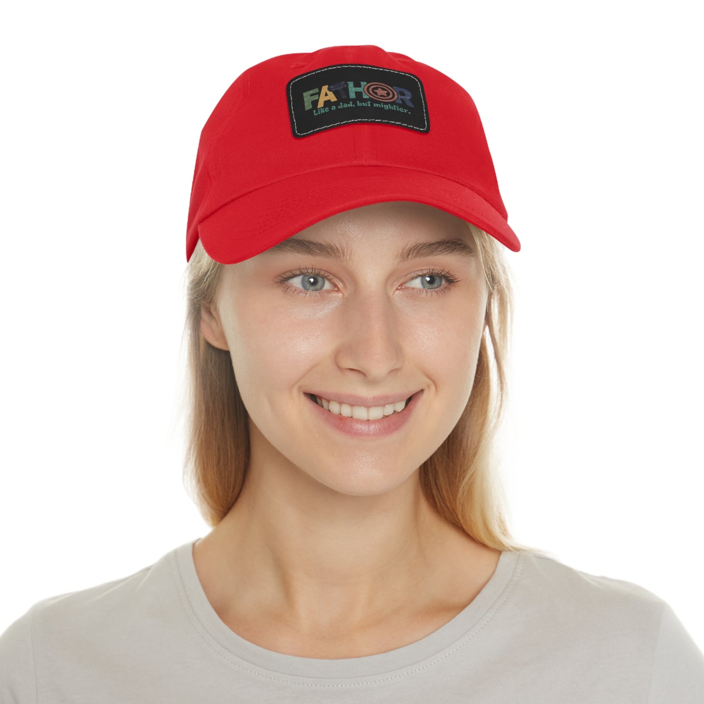 Stylish Dad Hat with Leather Patch - Perfect Gift for Fathers, Dads, Father's Day, Casual Wear, Outdoor Activities