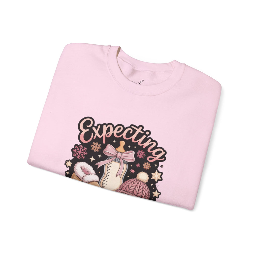 Expecting Season Sweatshirt  Cute Pregnancy Announcement Pullover Cartoon Christmas T-shirts and Sweaters