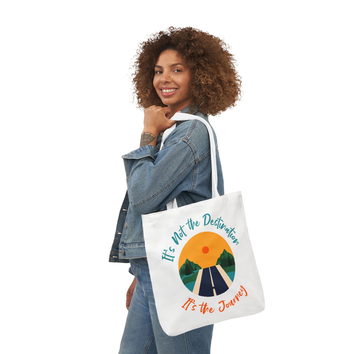 Inspirational Canvas Tote Bag – Perfect for Everyday Adventures, Eco-Friendly Shopping, Beach Days, Travel Companion, Gift for Wanderlust