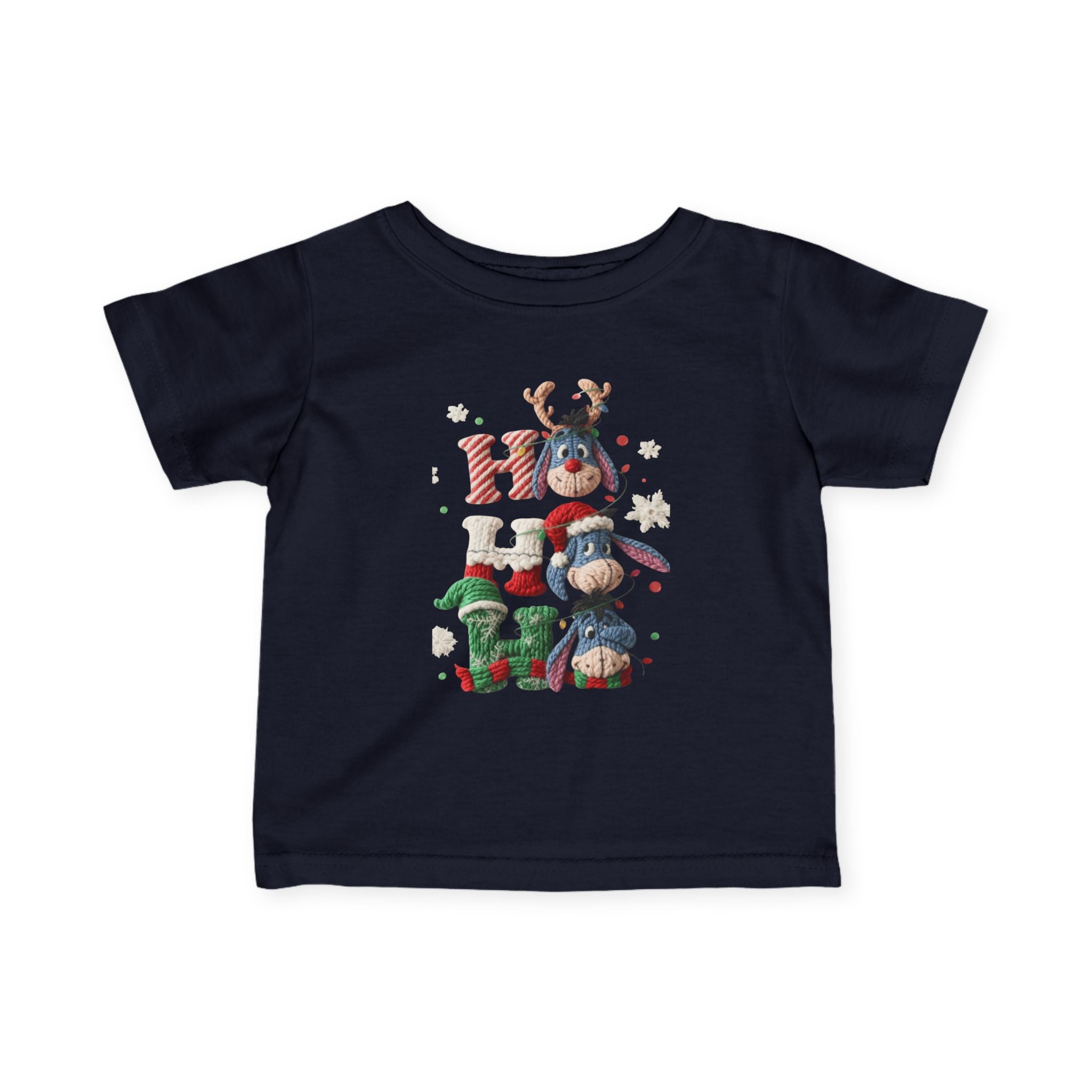 Infant Tee  Cute Holiday Penguins & Polar Bears Christmas Stack