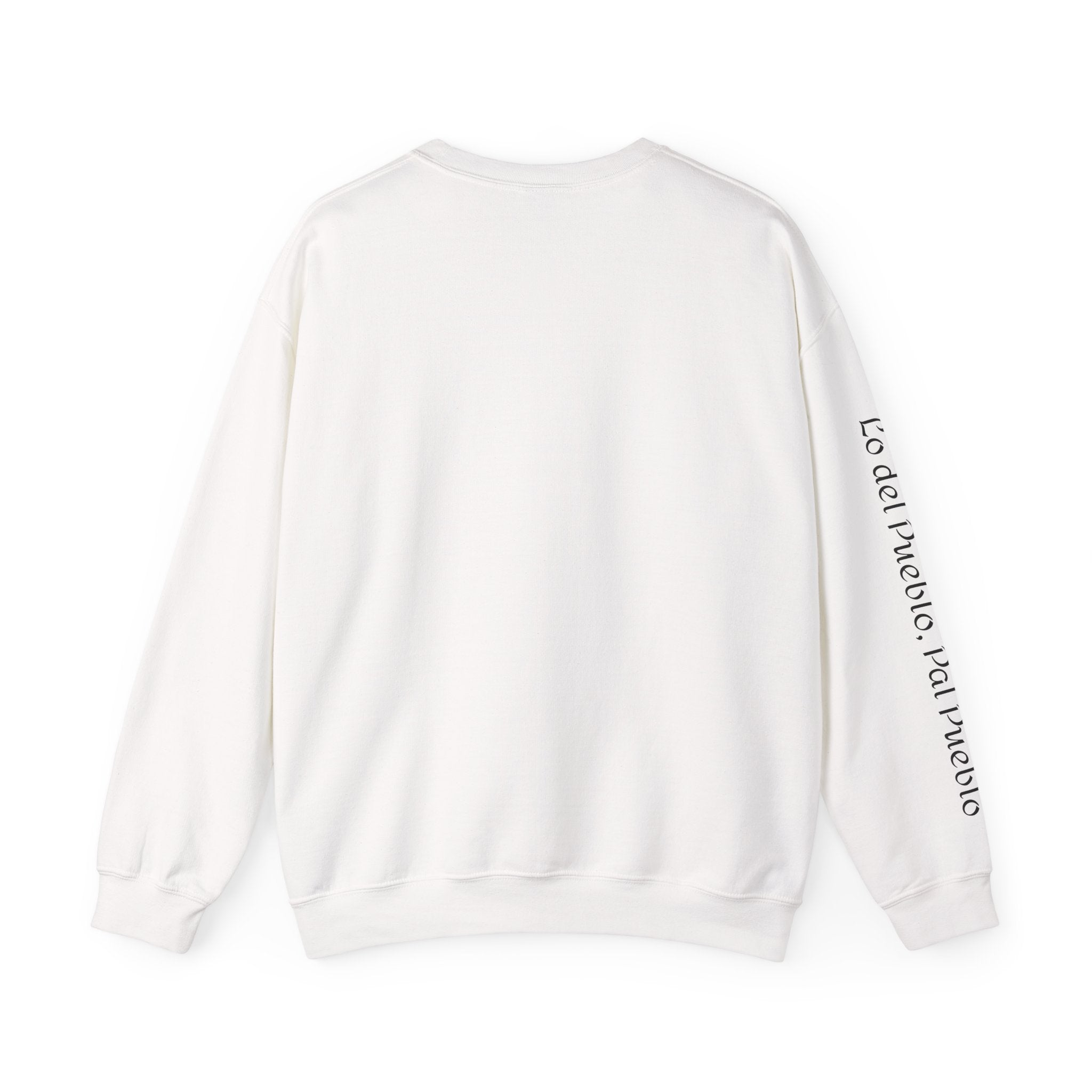Crewneck Sweatshirt  “No me debo a partidos, me debo al pueblo” Spanish Political Statement