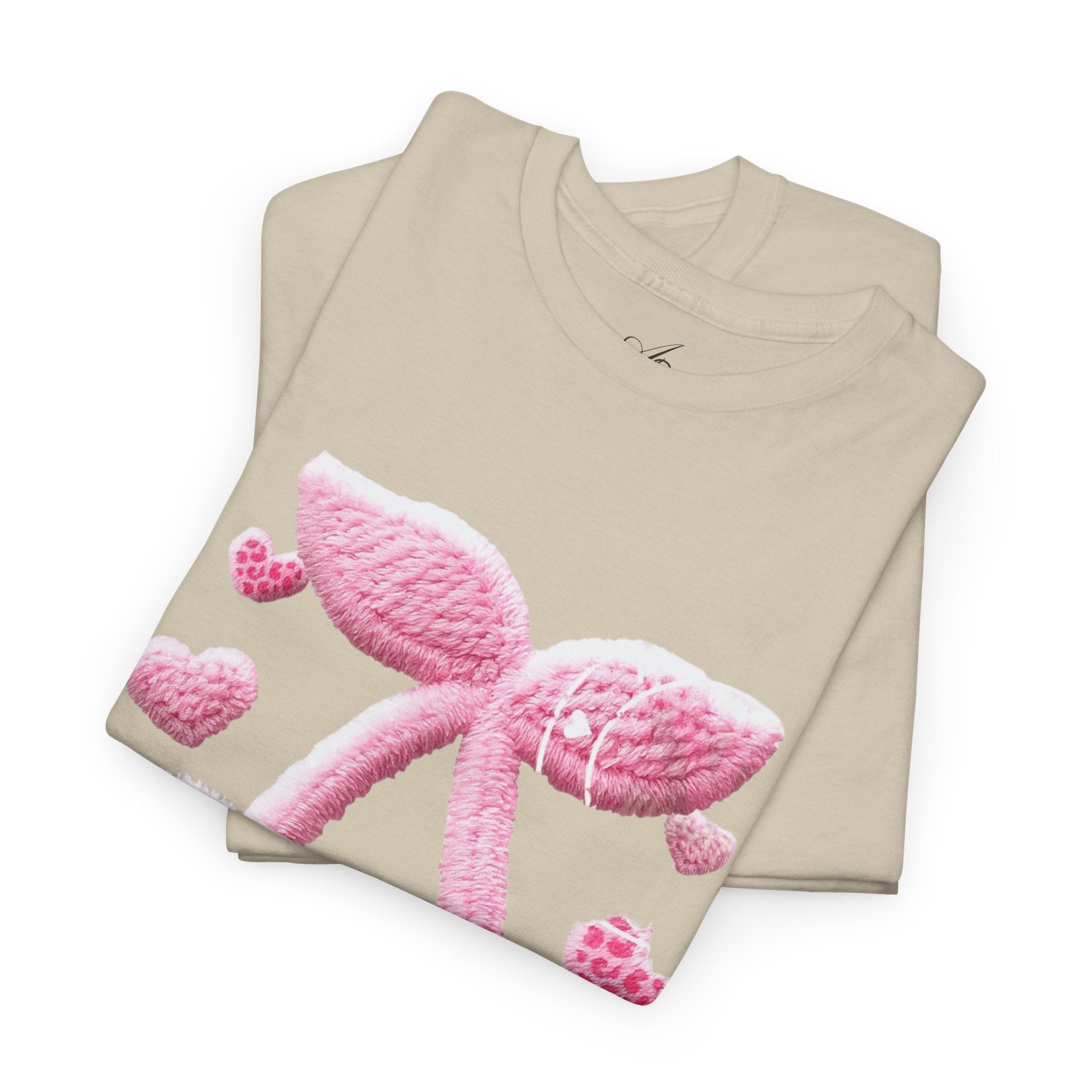 Pink Heart Cherries Tee  LOVE Graphic Valentine T-Shirt