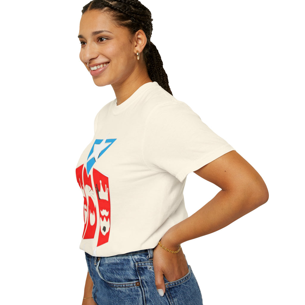 The Three Kings T-Shirt — Puerto Rican Three Kings Graphic Tee (Star & Crown Silhouettes)