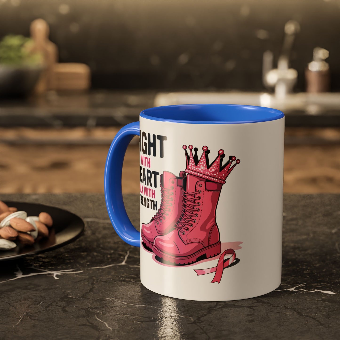 You Beat It! Cancer Survivor Mug | Motivational Gift for Her or Him | Warrior Mug