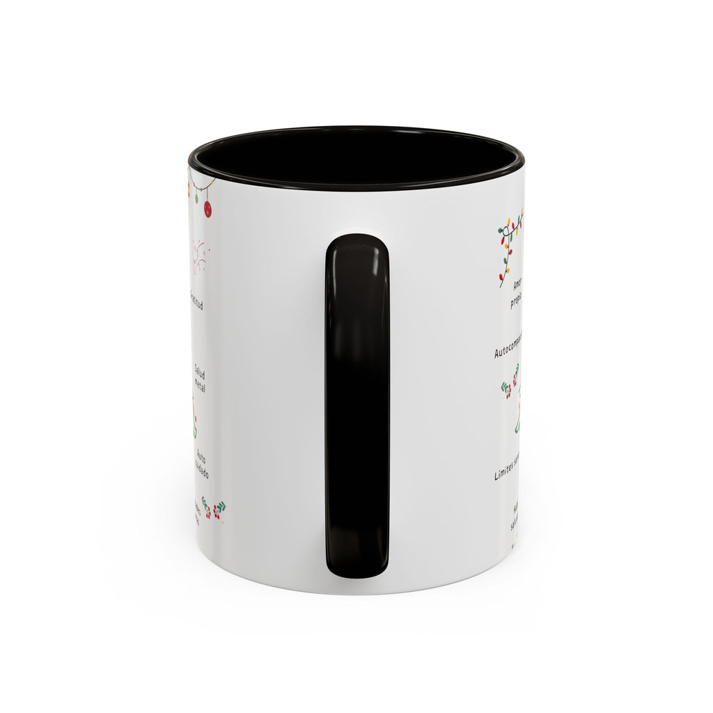 Mug — 'Adorna Tu Vida' Christmas Tree Spanish Holiday Coffee Mug (11oz/15oz)