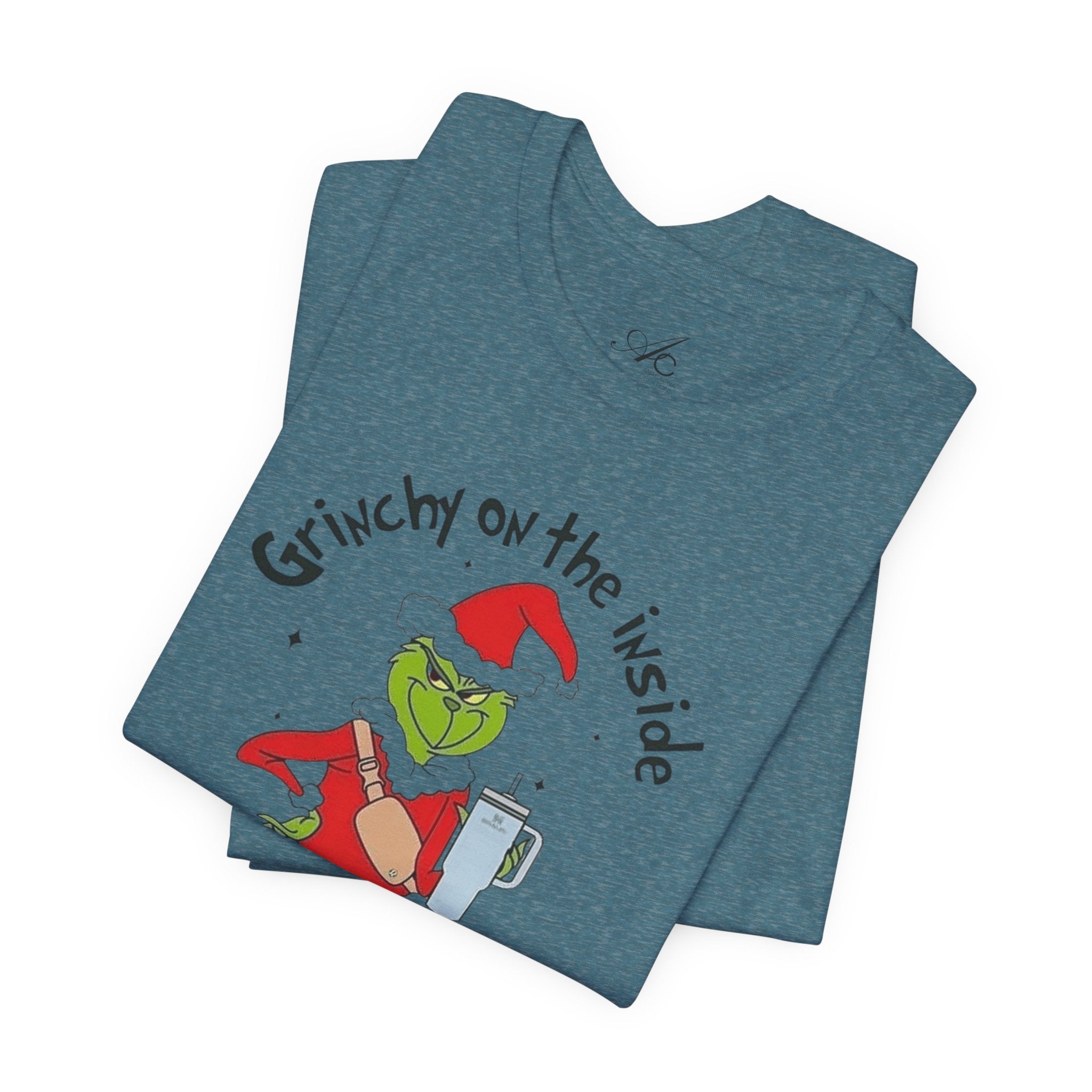 Grinch-Inspired Holiday Tee: 'Grinchy on the Inside, Boogie on the Outside'