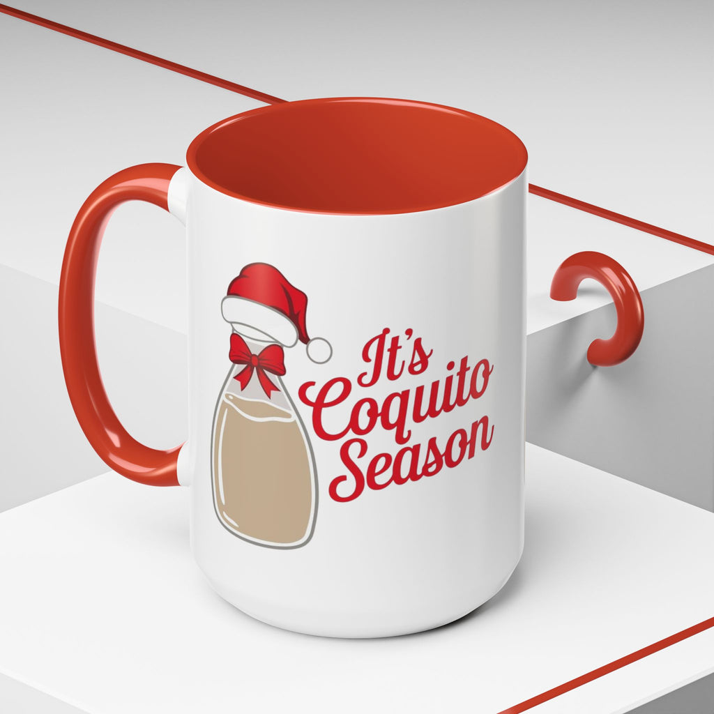 Herencia de Puerto Rico Mug Coquito Season Accent Mug Festive Holiday Coffee Cup