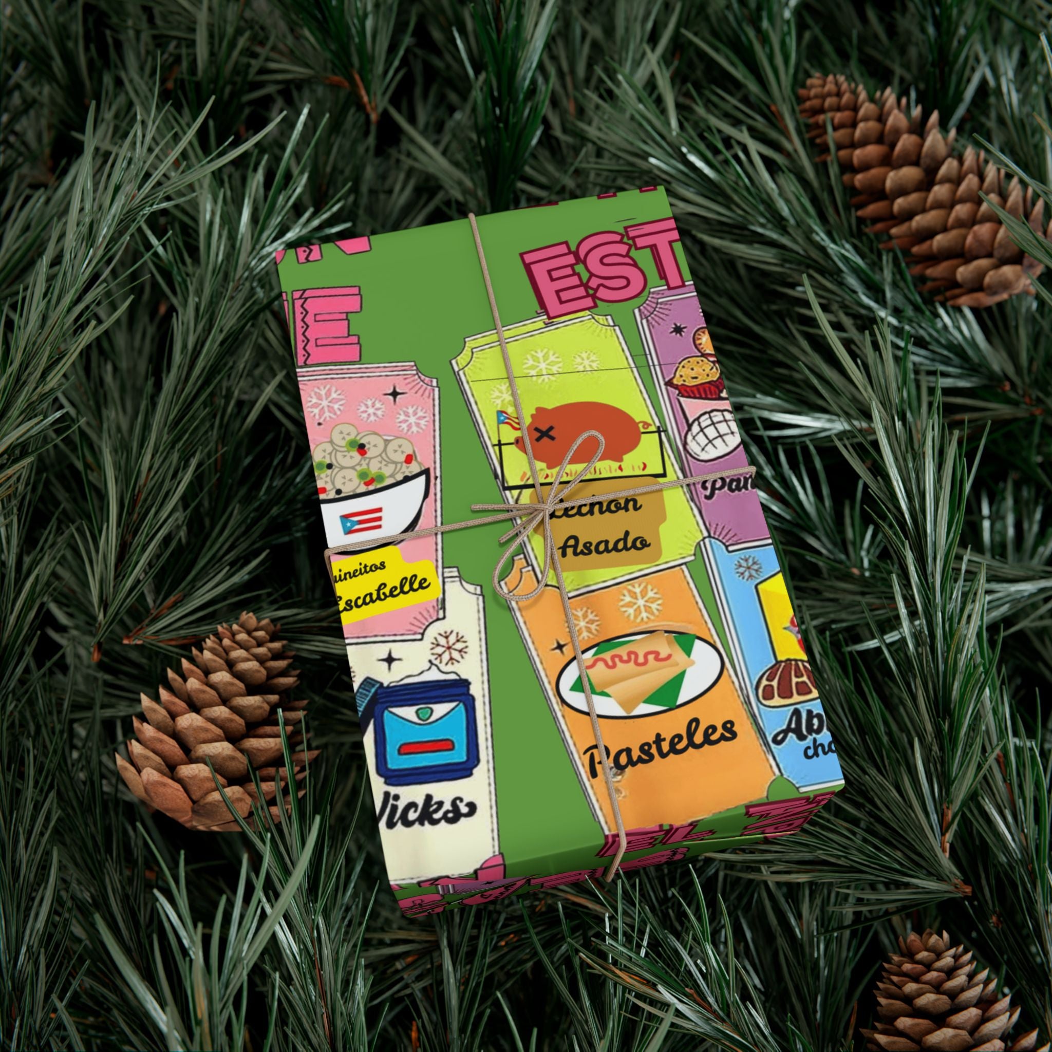 Puerto Rico Wrapping Paper – Cultural Gift Wrap | Boricua Heritage Design | Holiday & Celebration Gift Packaging