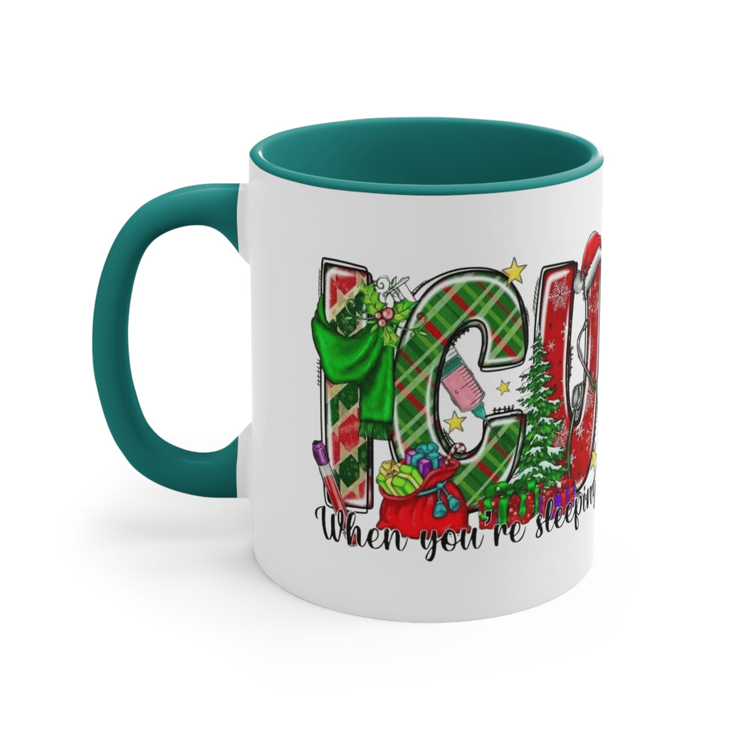 Christmas Joy Accent Mug — Festive 'JOY' Holiday Coffee Cup (11oz)Medical Christmas Mug