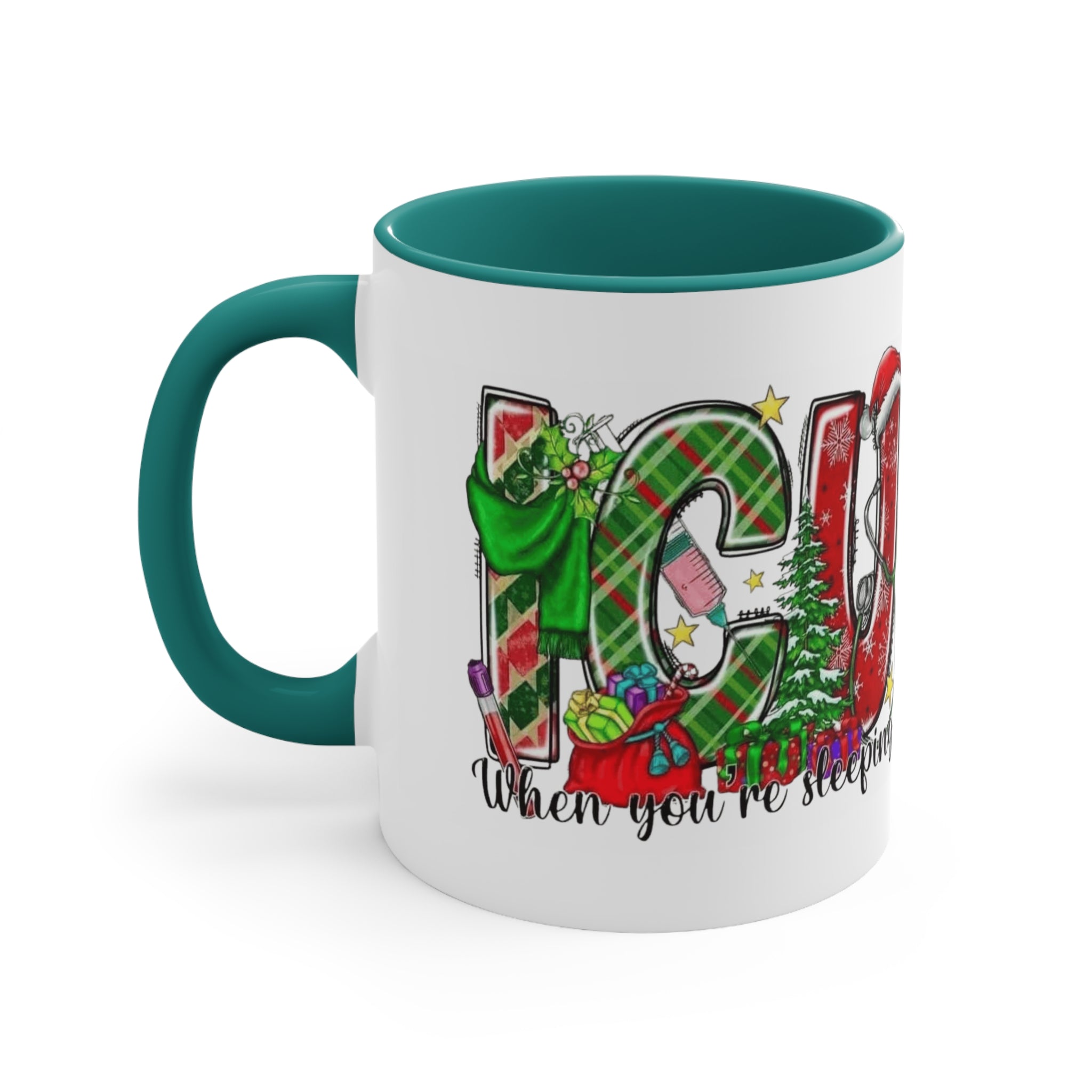 Christmas Joy Accent Mug — Festive 'JOY' Holiday Coffee Cup (11oz)Medical Christmas Mug