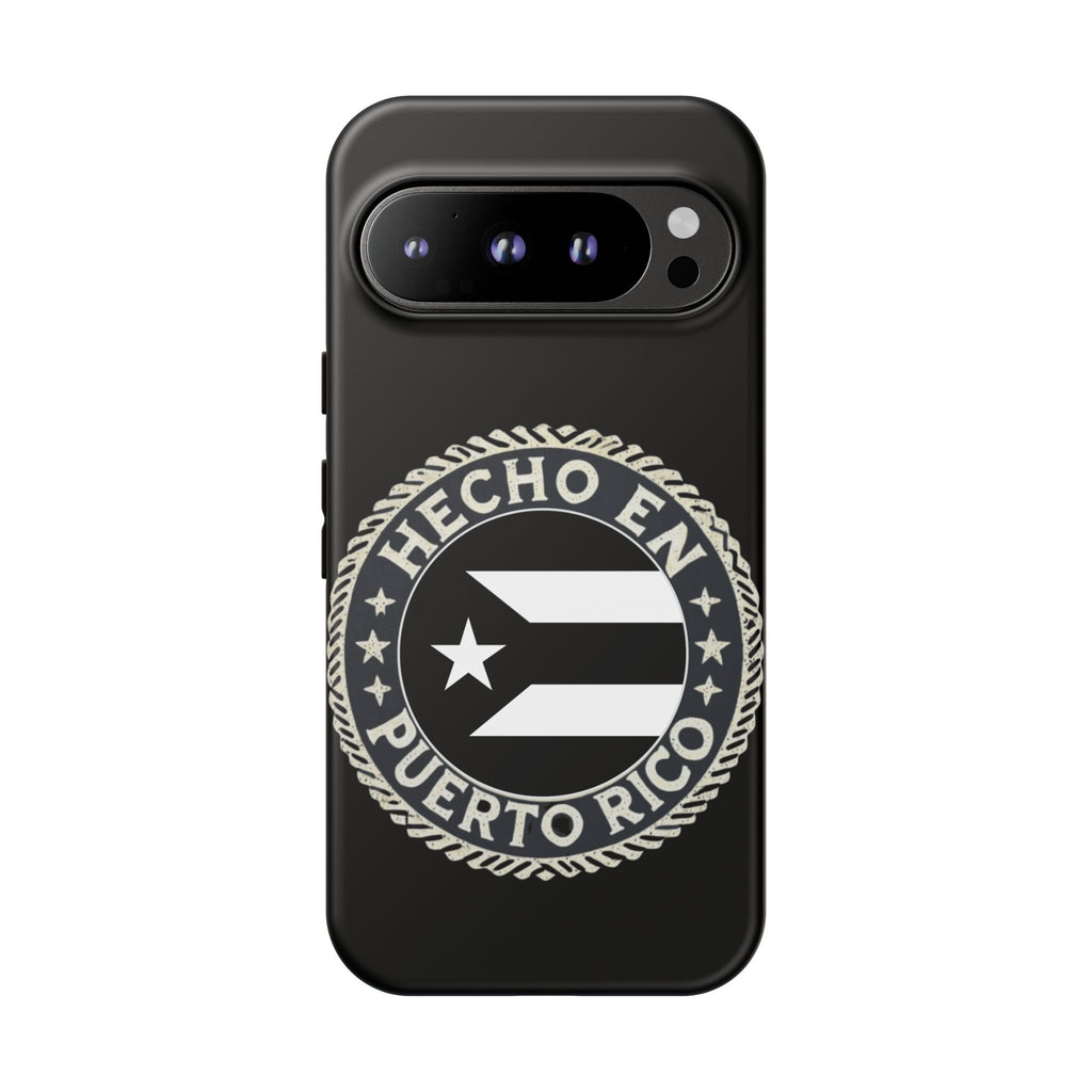 Hecho en Puerto Rico Phone Case  Puerto Rican Flag Emblem Tough Protective Cover