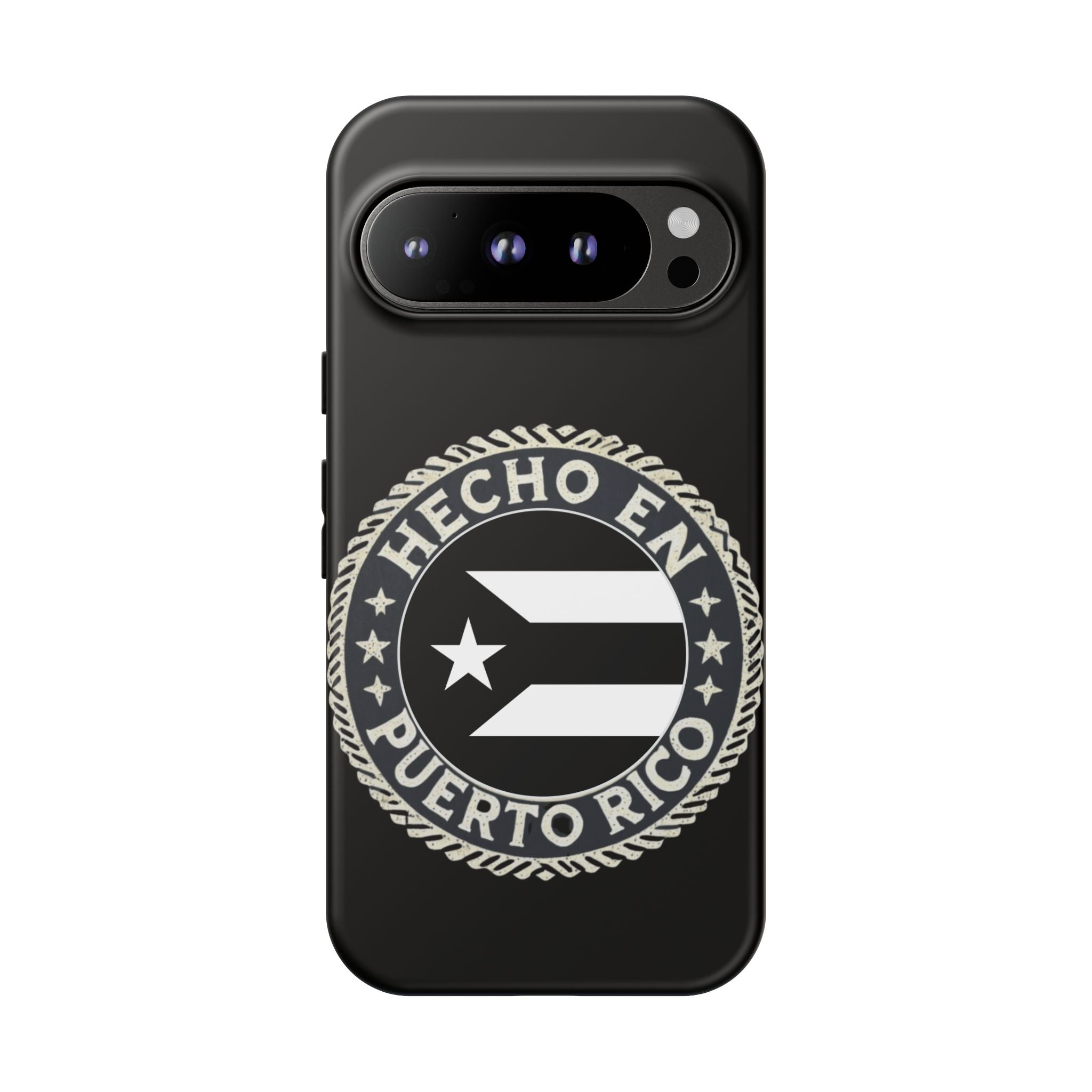Hecho en Puerto Rico Phone Case  Puerto Rican Flag Emblem Tough Protective Cover