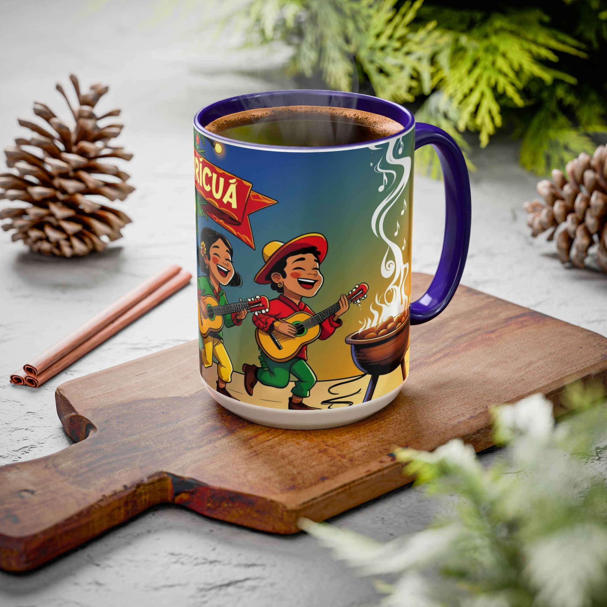 Navidad Boricua Mug Vibrant Puerto Rican Celebration Mug