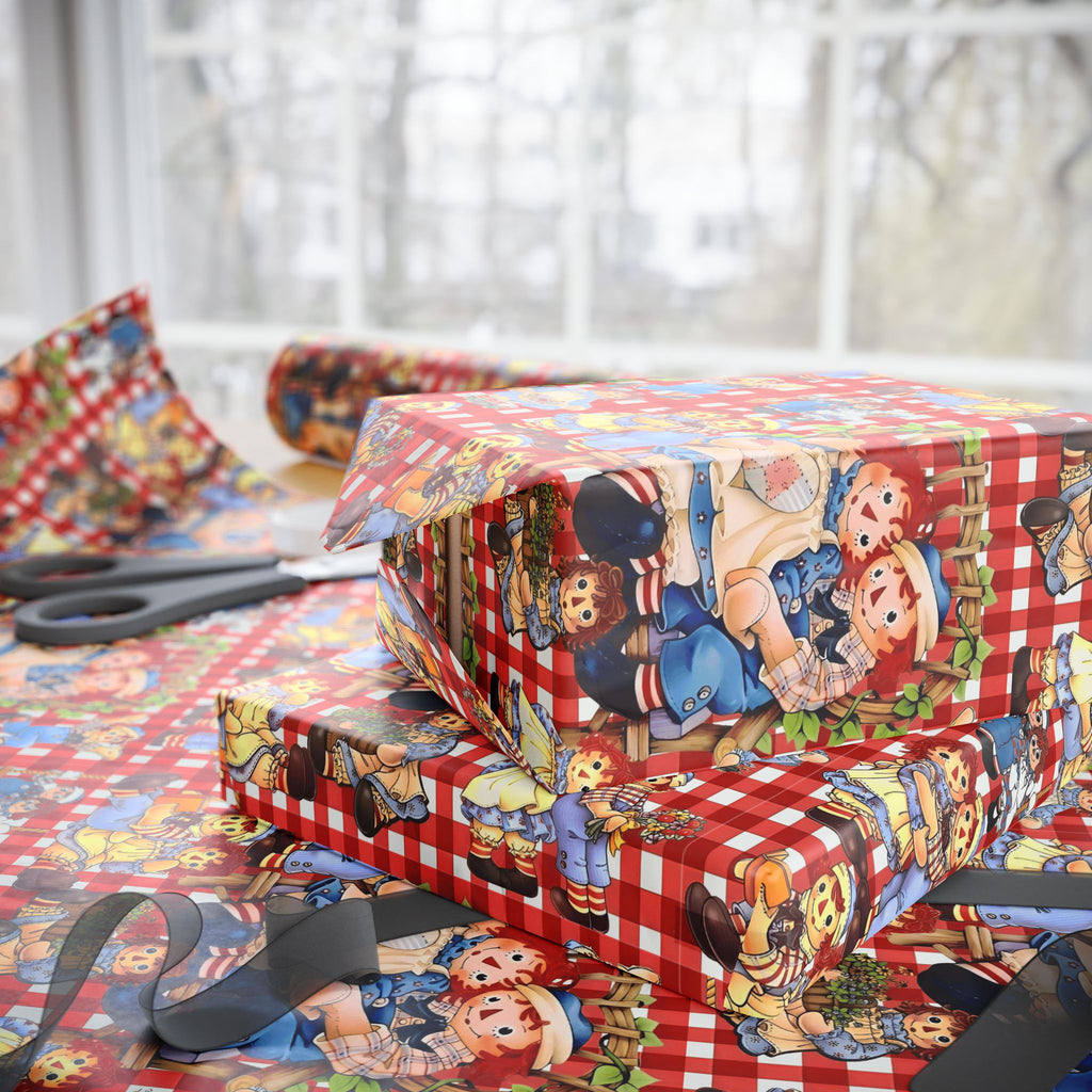 Wrapping Paper Roll — Colorful Picnic Cartoon Pattern (Holiday & Birthday Gift Wrap)