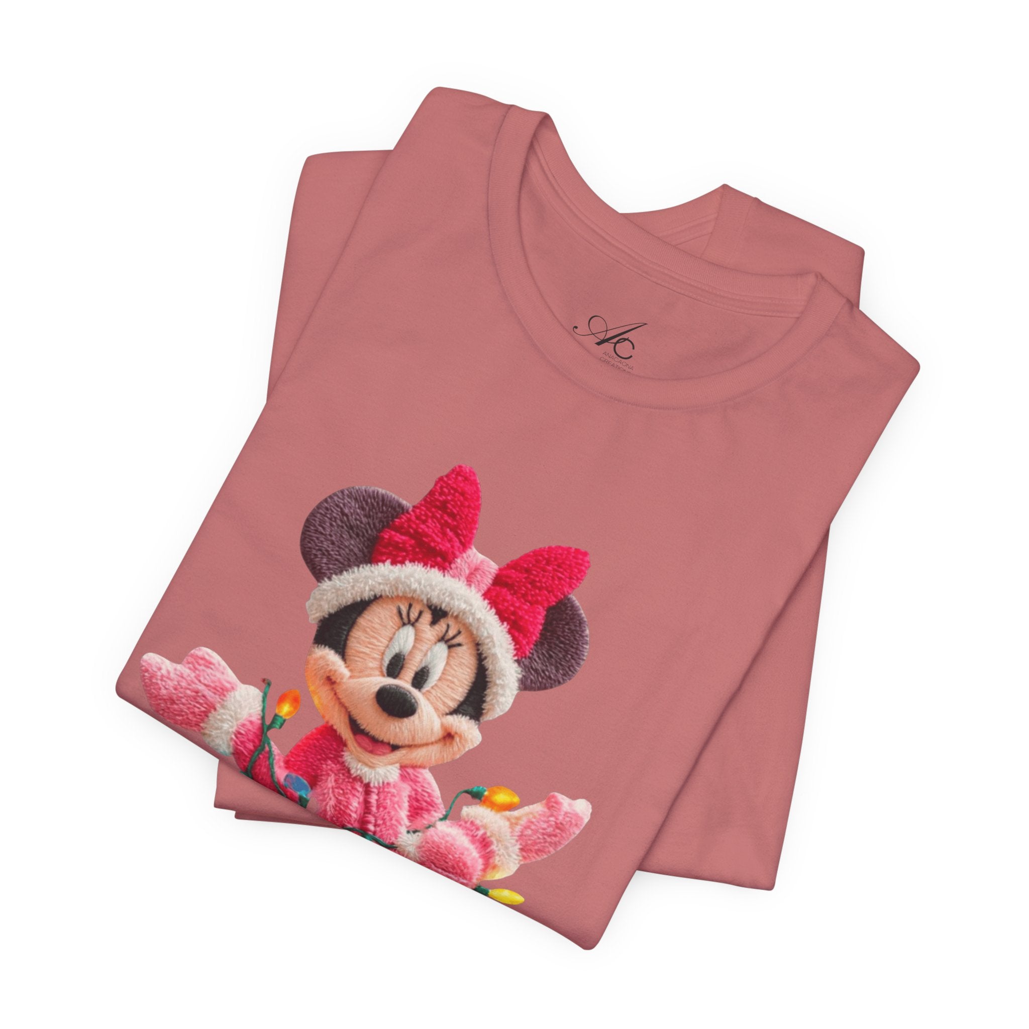 Minnie Mouse Holiday Lights T-Shirt Festive Holiday Designs