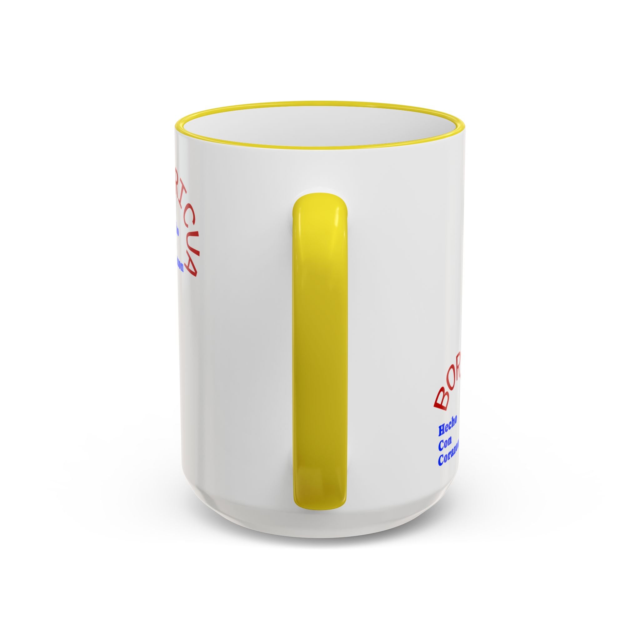 Puerto Rico Flag Heart Accent Rim Mug — Patriotic Coffee Cup (11oz/15oz)