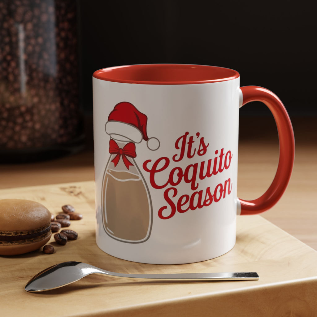 Herencia de Puerto Rico Mug Coquito Season Accent Mug Festive Holiday Coffee Cup